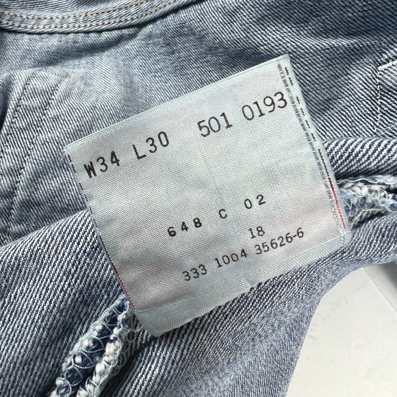 Levi's Jeans Men's 33 x 30* 501 XX Original Fit Straight Leg Blue Denim Cotton - Picture 7 of 16